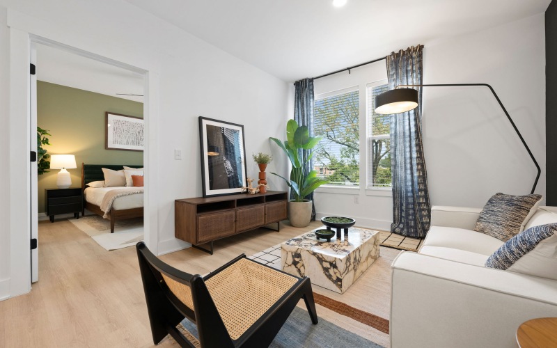 Living Area at Elan LoSo